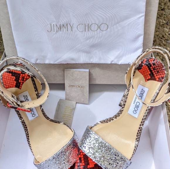 JIMMY CHOO SNAKESKIN PLATFORM! FREE SHIPPING! - Picture 10 of 10